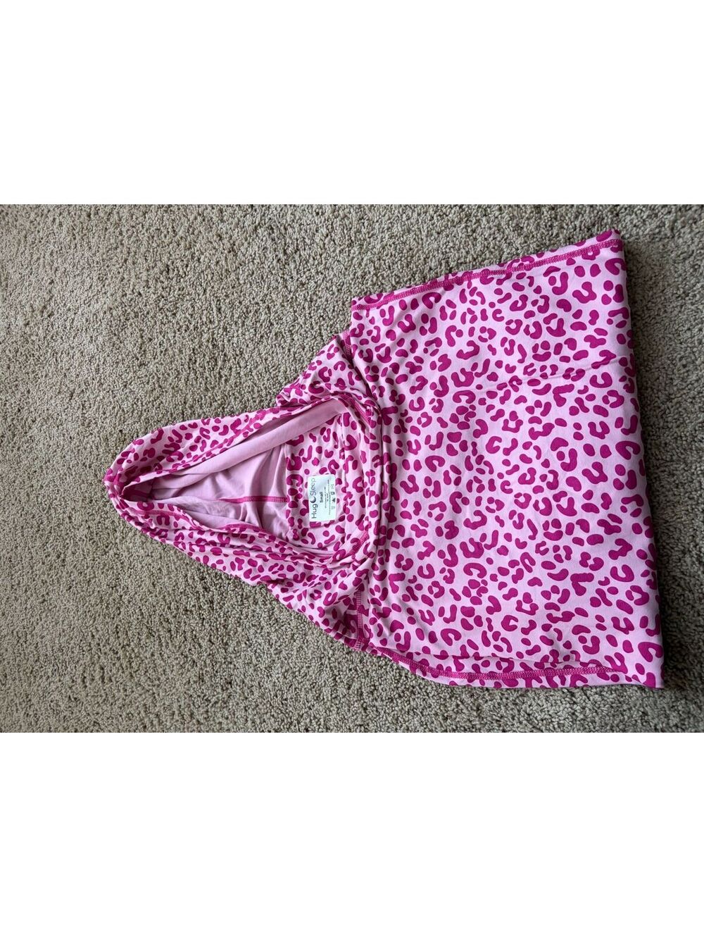 Hug Sleep Hooded Sleep Pod - Pink Cheetah Print Adult Swaddle Sack - Small